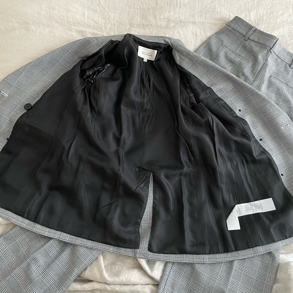 Equipment /Tabitha Simmons grey plaid tailored blazer - Picture 8 of 13